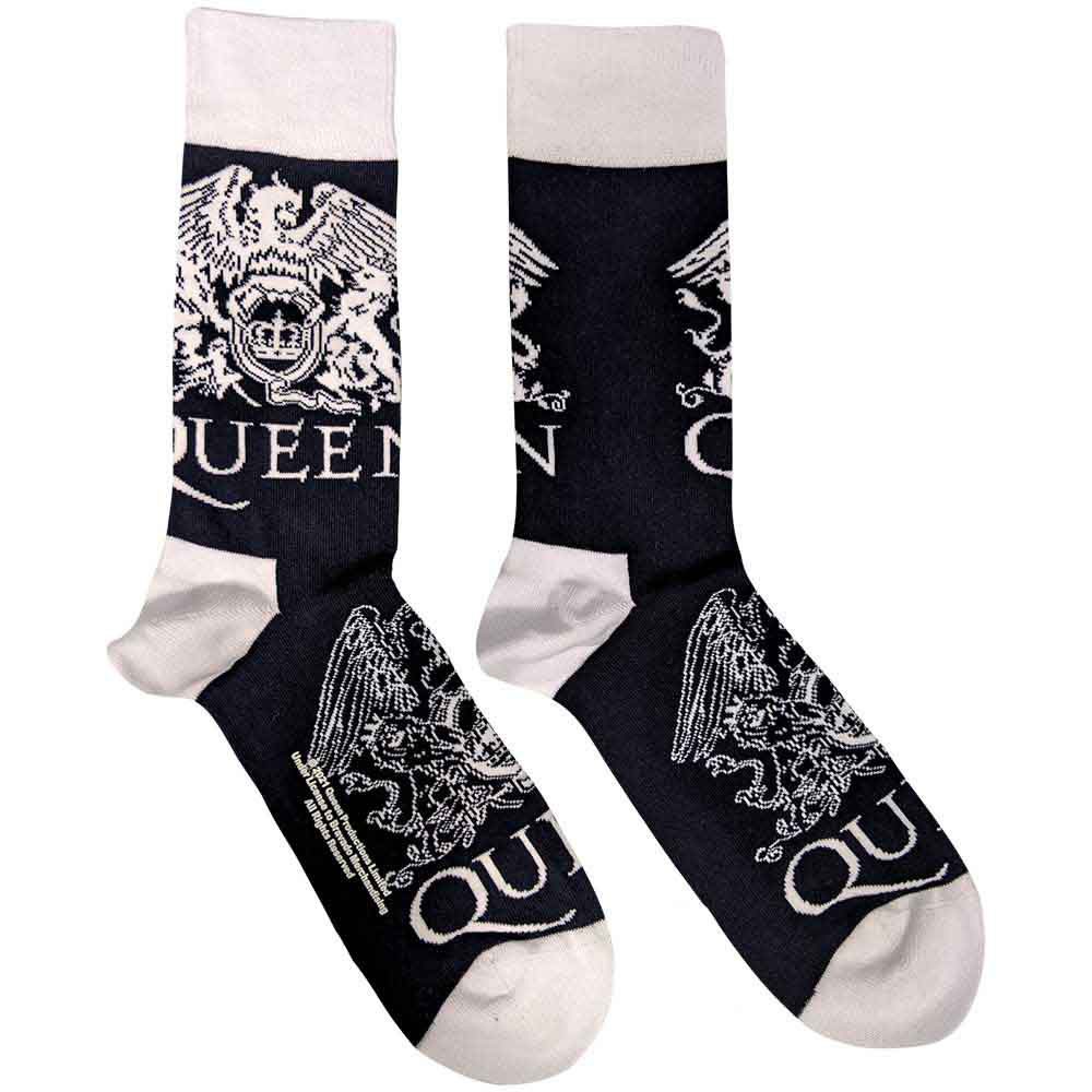 Queen - White Crests Ankle socks - Dark blue